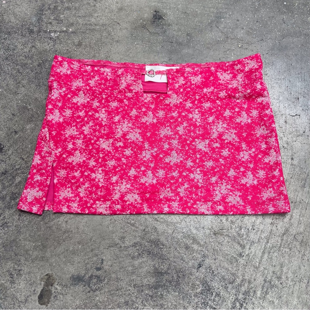 NEW PINK Y2K Floral Pink Skirt